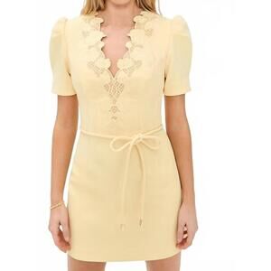 NEW REBECCA VALLANCE lulu mini dress in popcorn